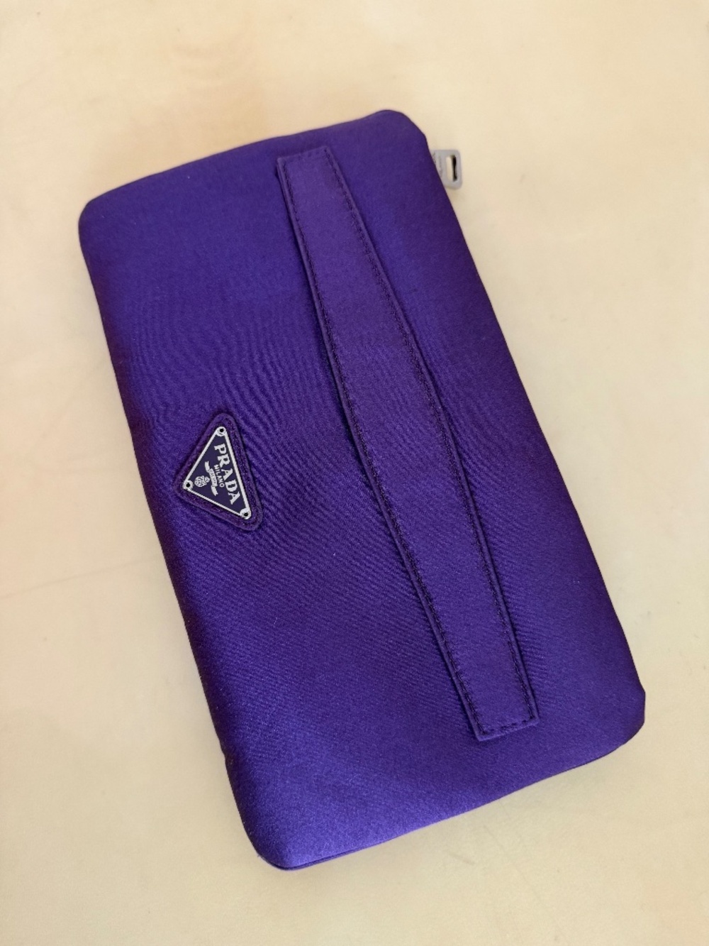 Prada Purple Satin Embellished Clutch - Picture 9 of 9